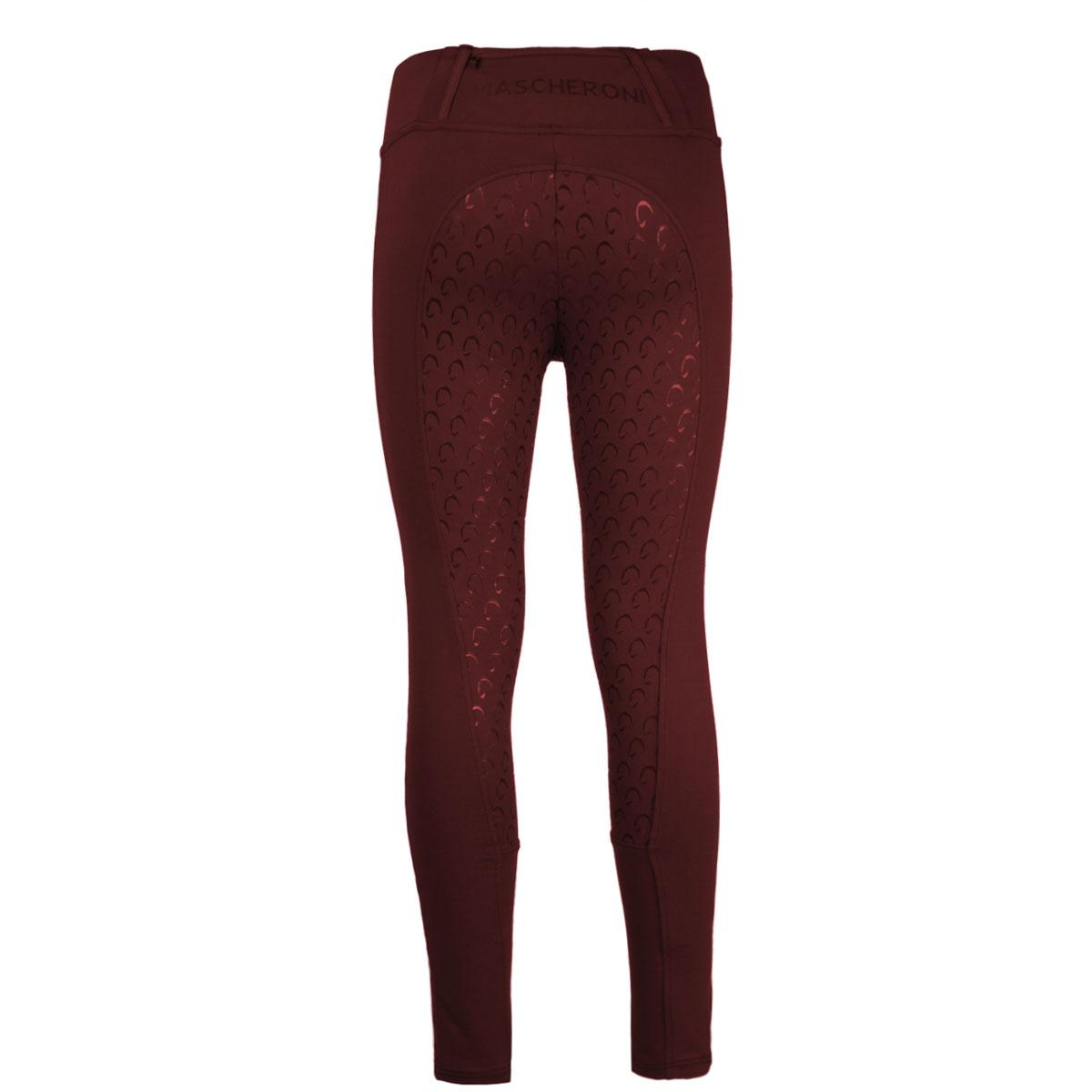 Leggings Donna Full Grip Con Tasche Mascheroni Bordeaux 29MA-LEGGINGSMASK BORDEAUX MASCHERONI SELLERIA 