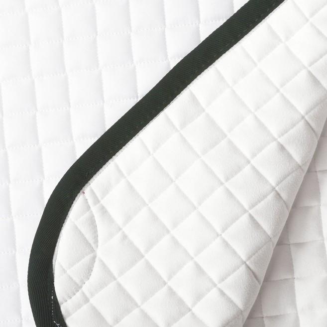 ANIMO Wega Animo whitebordogreencordinogreen saddle pad 20AM-WEGACUST 02white ANIMO