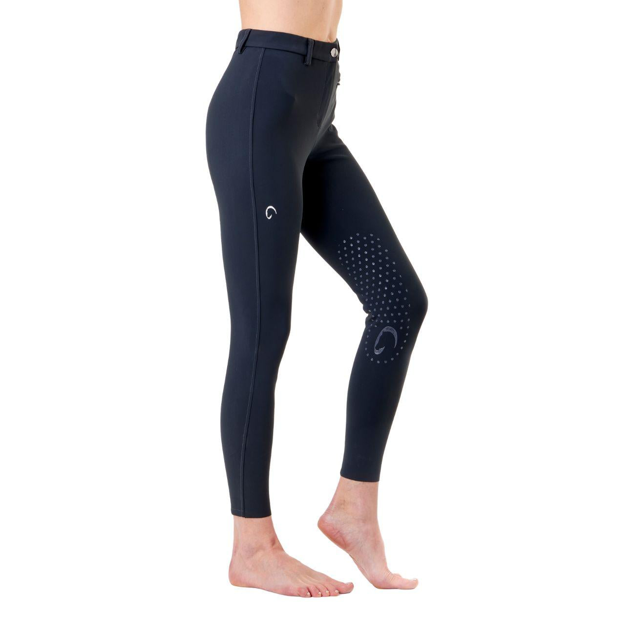 Pantalone Da Equitazione Da Donna Half Grip Parigi Mascheroni Blu 09MA-05PARIGI 342BLU MASCHERONI SELLERIA 