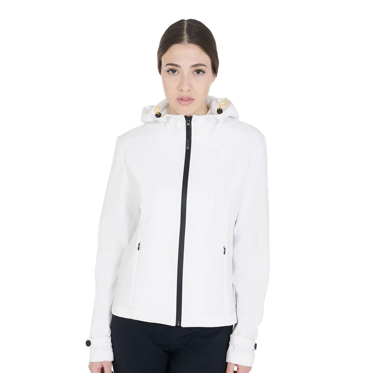 SOFTSHELL DONNA FULL ZIP CON CAPPUCCIO 09AMA-ETW00031 WHITE EQUESTRO