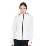 SOFTSHELL DONNA FULL ZIP CON CAPPUCCIO 09AMA-ETW00031 WHITE EQUESTRO