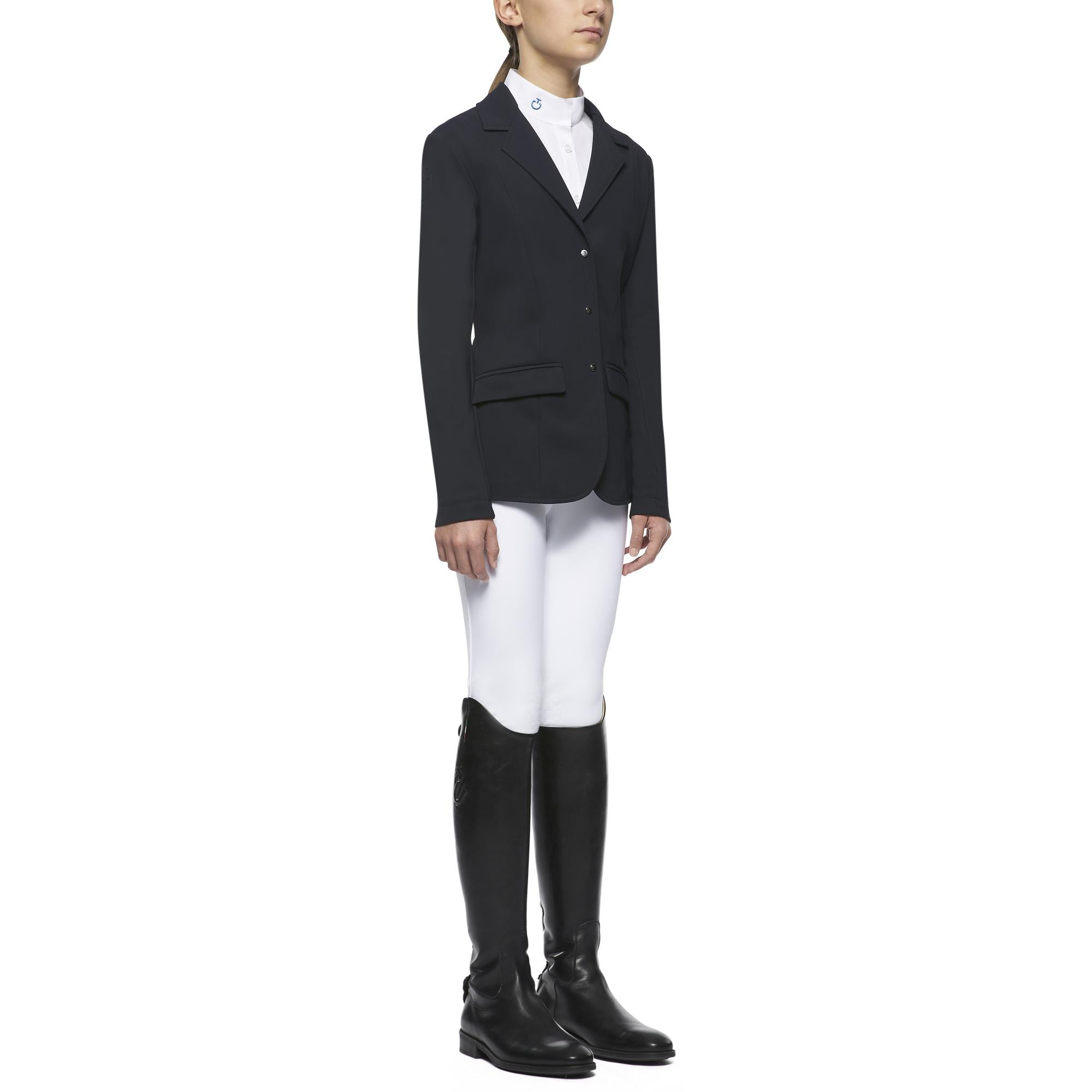 GIACCA DA CONCORSO BAMBINA CON ZIP CAVALLERIA TOSCANA 29CT-GGA015JE115 9999BLACK CAVALLERIA TOSCANA