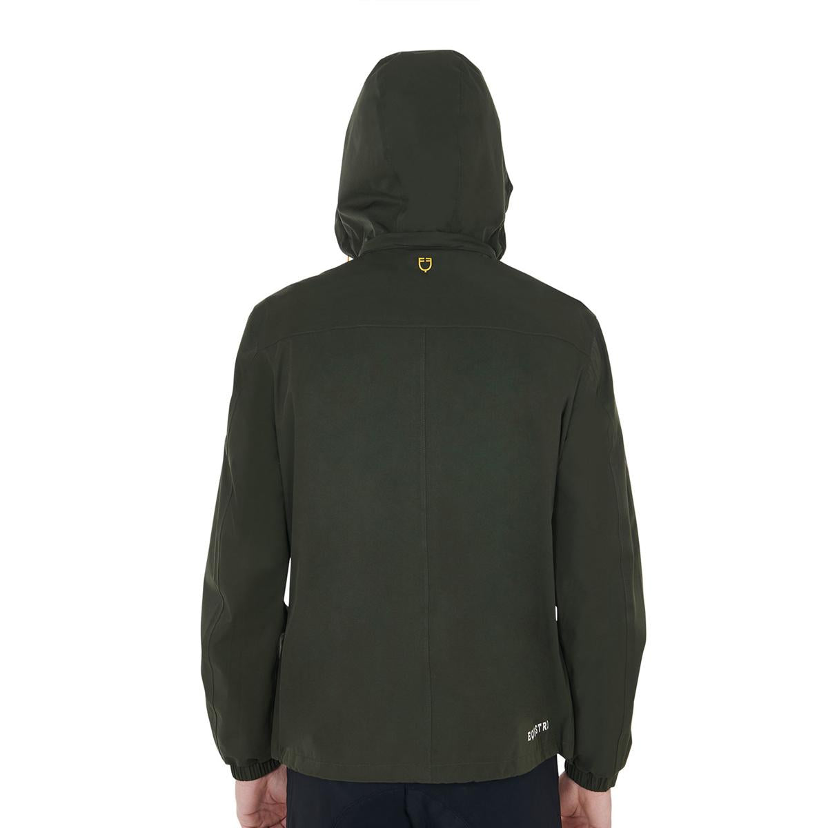 SOFTSHELL UOMO FULL ZIP CON CAPPUCCIO 09AMA-ETM00025 GREEN EQUESTRO 