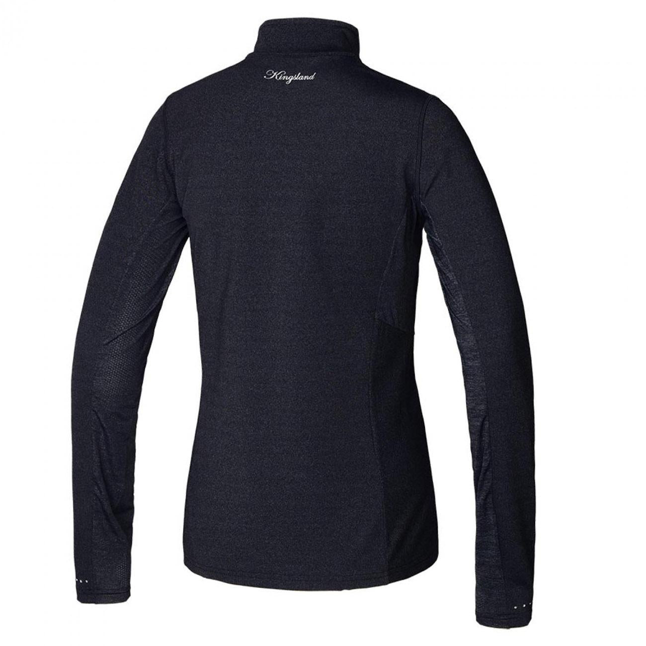 MAGLIA DONNA A MANICHE LUNGHE CON MEZZA ZIP KINGSLAND 27KING-218-PT-214 931CHARCOAL MELANGE KINGSLAND 
