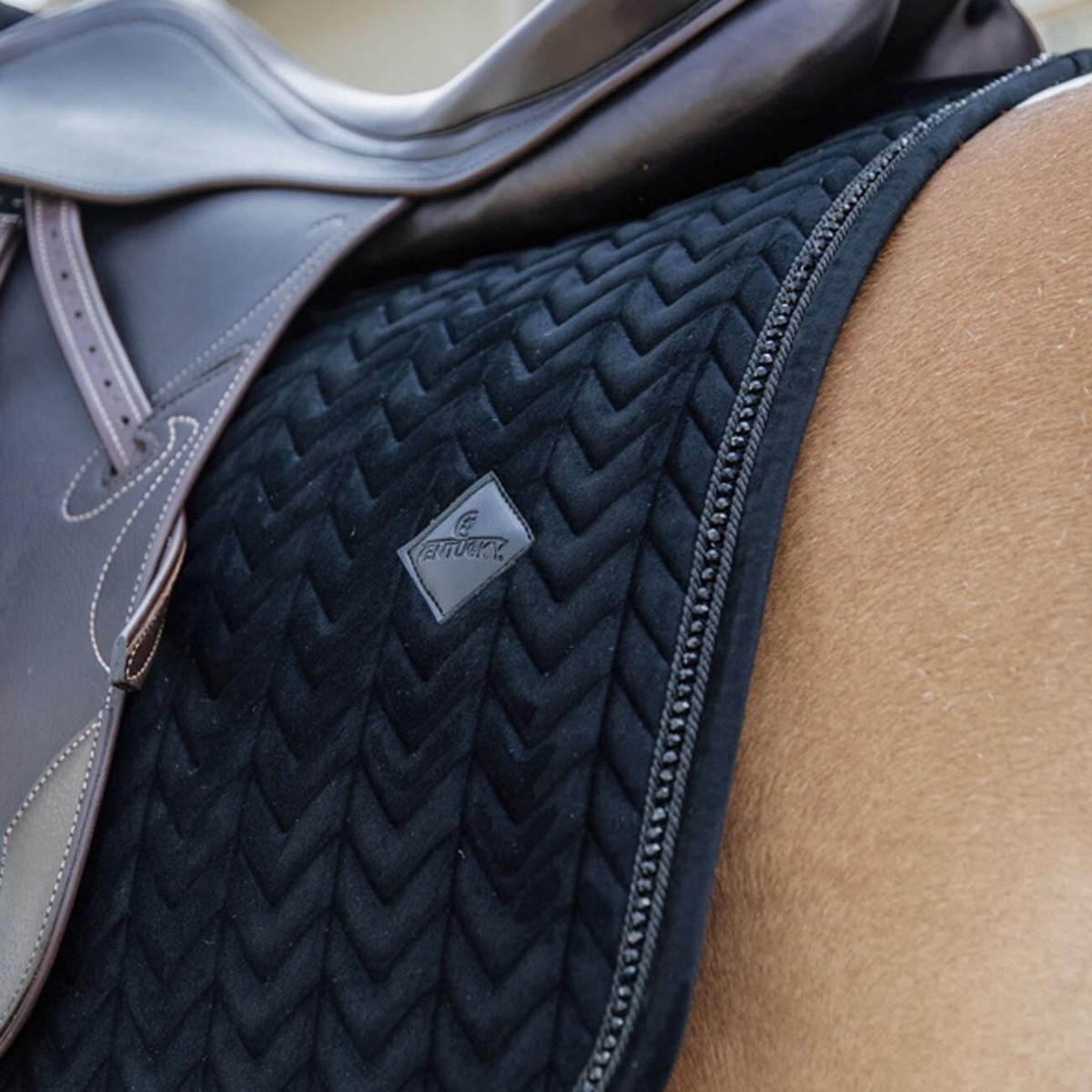 Sottosella Da Dressage Velvet Pearls Nero 42590-DR 01BLACK KENTUCKY 