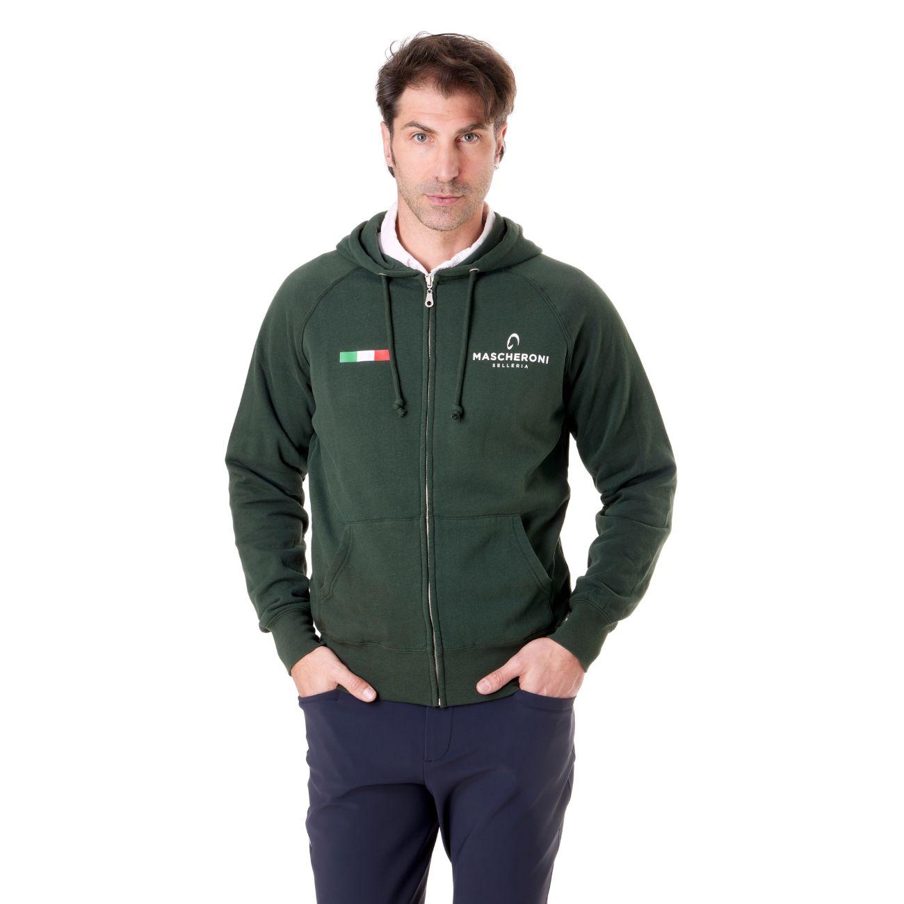 Felpa Da Uomo Claim Mascheroni 09MACLAIMU VERDE MASCHERONI SELLERIA 