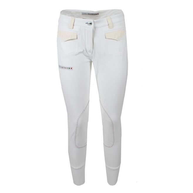 ANIMO Bianco Pantaloni Da Equitazione 09AMNUMERO BIANCO ANIMO