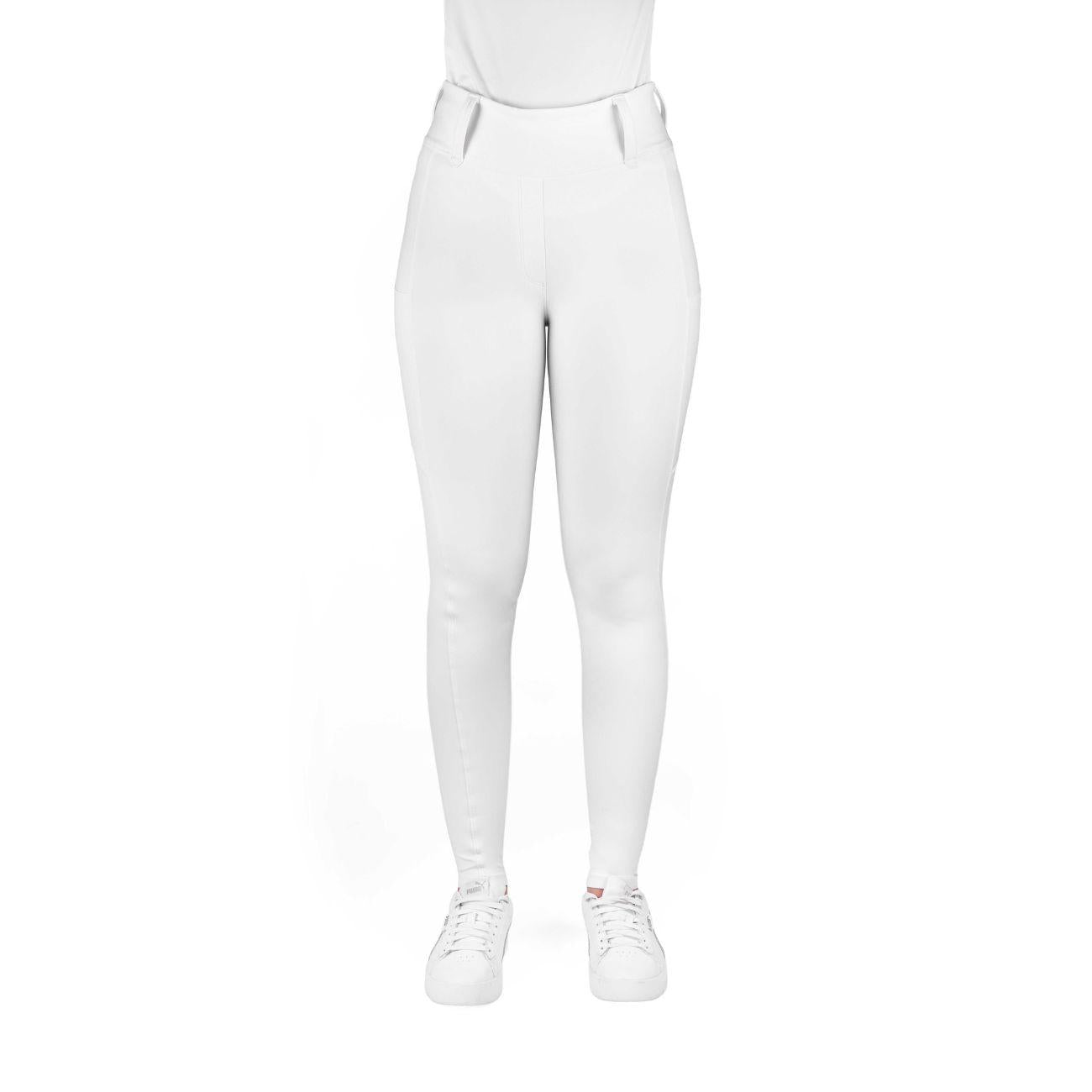 Leggings Da Donna Alizé Bianco 979167 WHITE EQUITHEME 