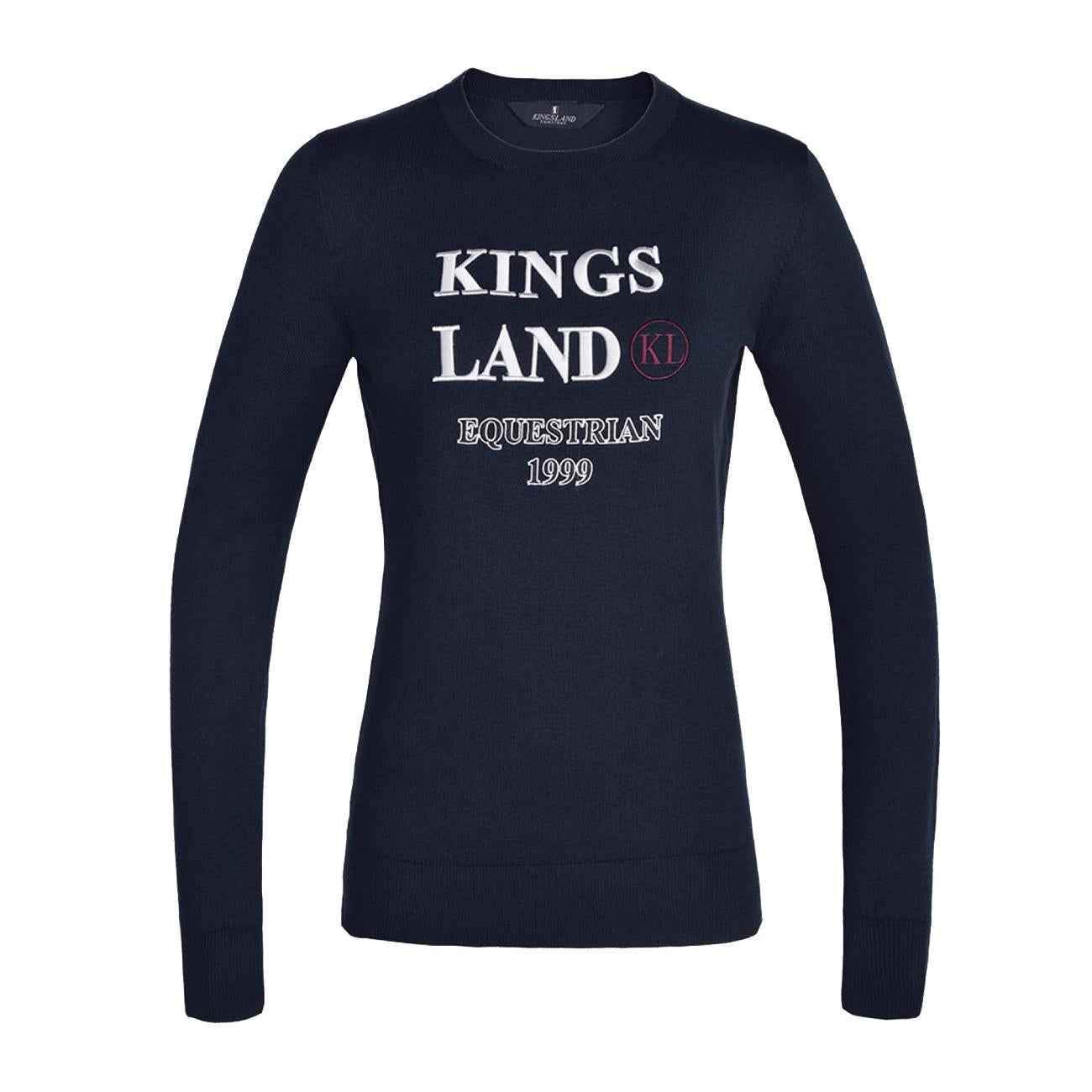 MAGLIONE DONNA GIROCOLLO IN LANA KINGSLAND 27KING-213-KN-918 020NAVY KINGSLAND