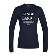 MAGLIONE DONNA GIROCOLLO IN LANA KINGSLAND 27KING-213-KN-918 020NAVY KINGSLAND