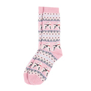 CALZE DONNA ROBIN FAIR ISLE 31BA-LSO0077LSO PI11 PINK BARBOUR
