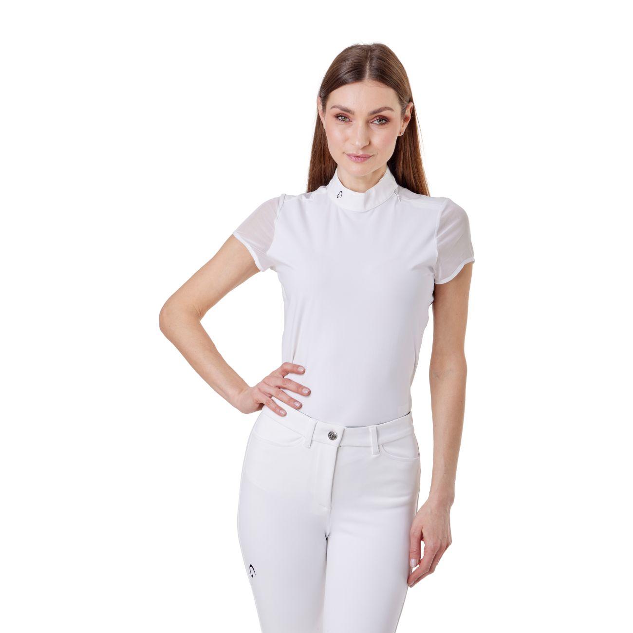 Polo Da Concorso Donna Manica Corta Mascheroni MASDPMC01 WHITE MASCHERONI SELLERIA 