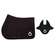 CAVALLERIA TOSCANA Sottosella Con Trapuntatura Circolare E Cuffietta SOT085JE222+CUF044JE223 NERO 
