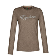 EQUILINE T-shirt Donna A Manica Lunga PM-EQ-C92MH00764 005BEIGE 