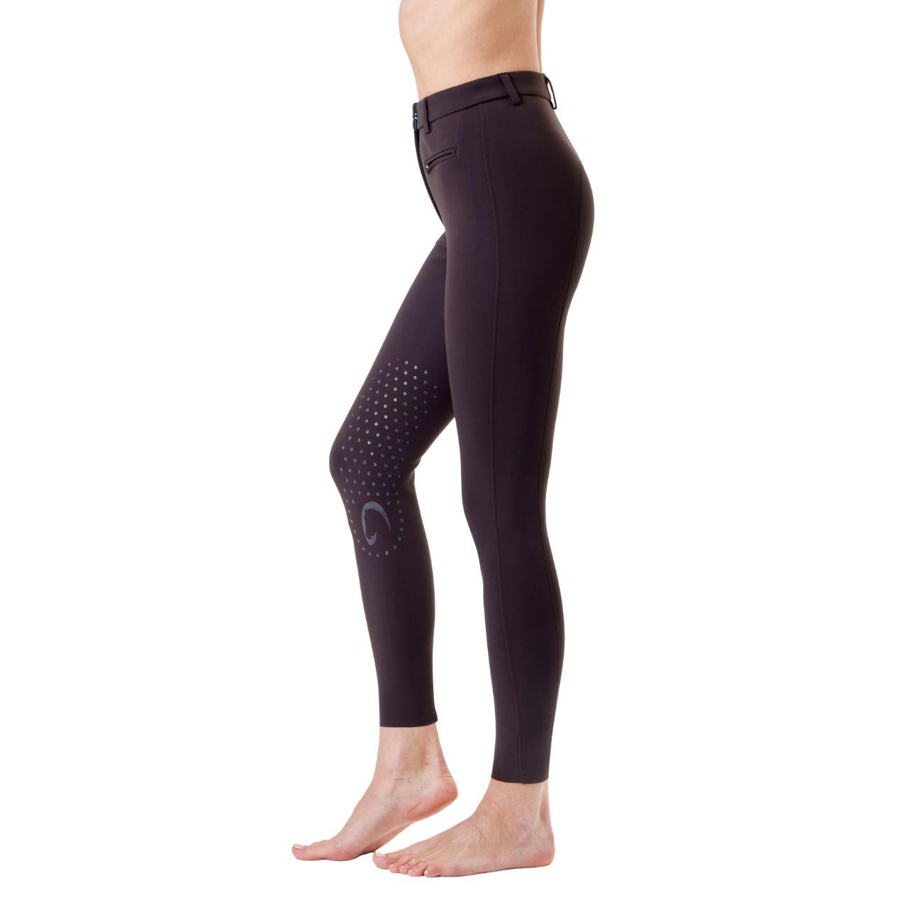 Pantalone Da Equitazione Da Donna Half Grip Parigi Mascheroni Marrone 09MA-05PARIGI 499MARRONE MASCHERONI SELLERIA 