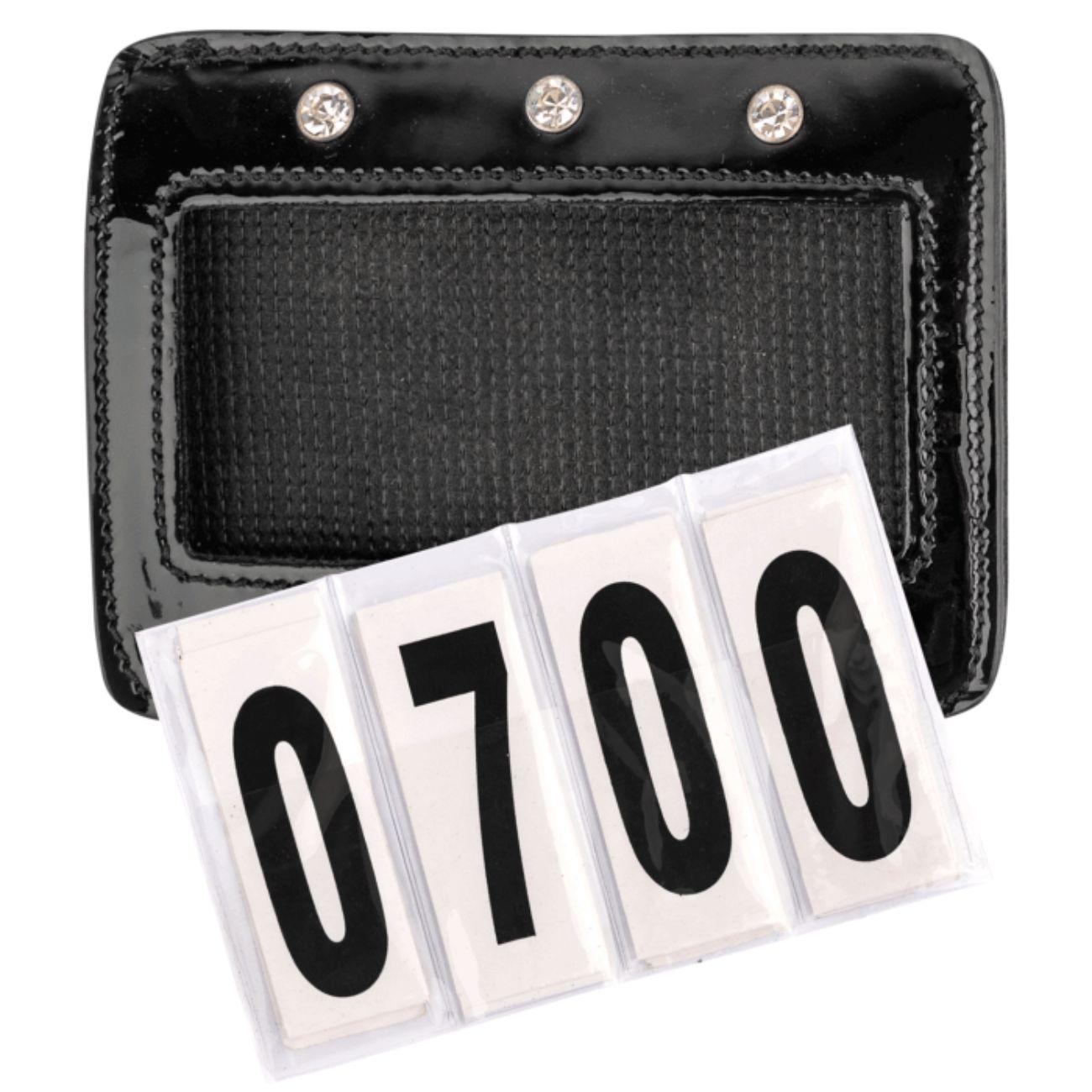 WALDHAUSEN Numero Di Testiera In Pelle Verniciata 22962 BLACK 