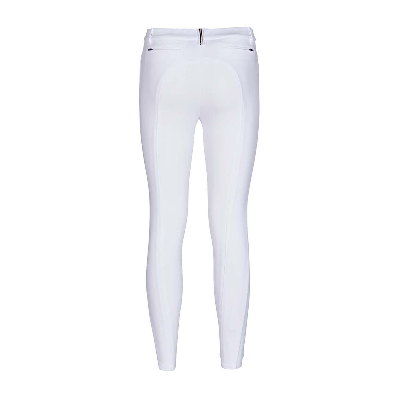 PANTALONE DA EQUITAZIONE DONNA CON GRIP E TASCHE ANTERIORI E POSTERIORI 09MA-01MILANO 001BIANCO MASCHERONI SELLERIA 