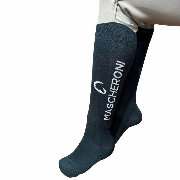 Calza Tecnica Con Logo Mascheroni 09MACALZE VERDE MASCHERONI SELLERIA 