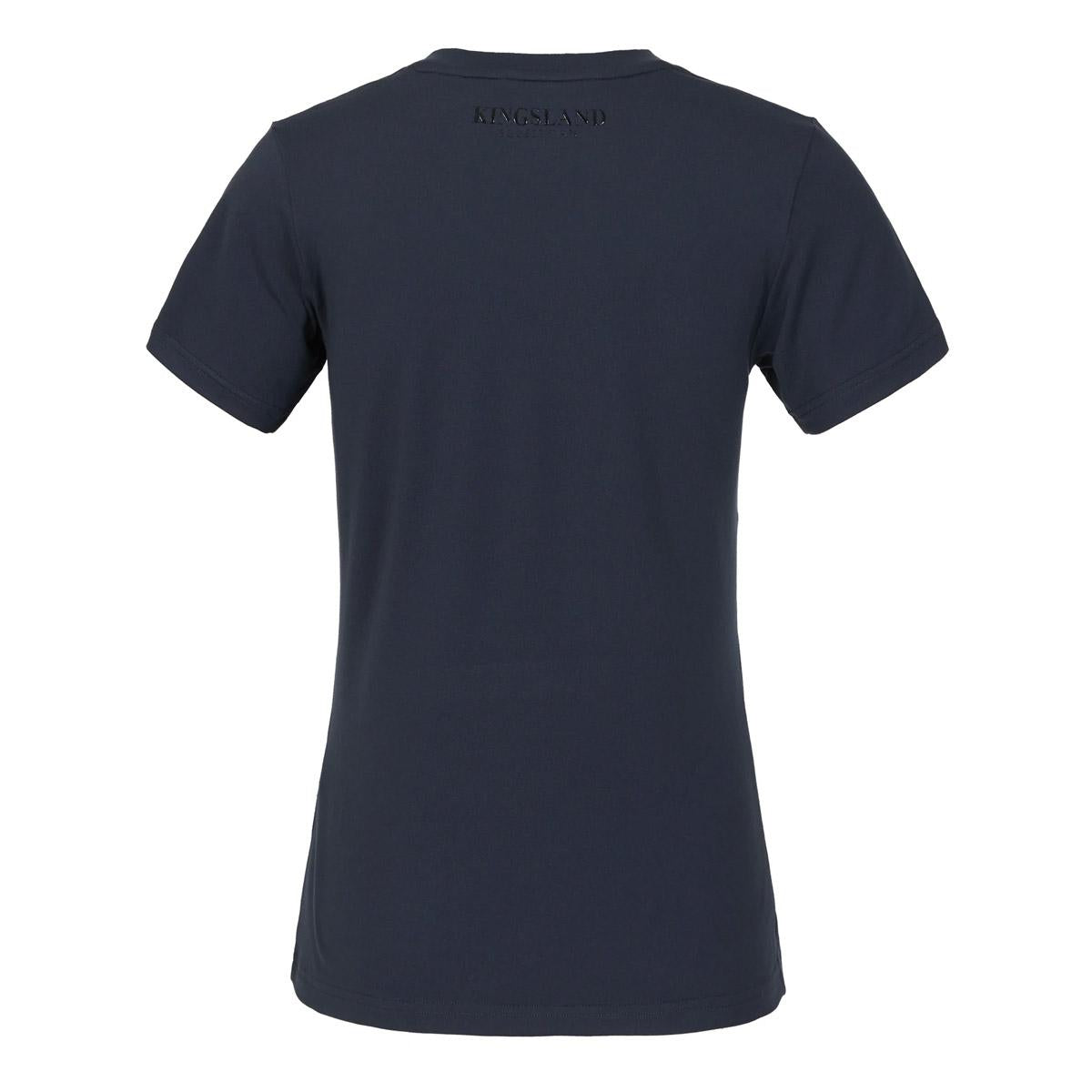 T-SHIRT MANICA CORTA COLLO A V MOD.KLOLANIA 09KING-2210203319 020NAVY KINGSLAND 