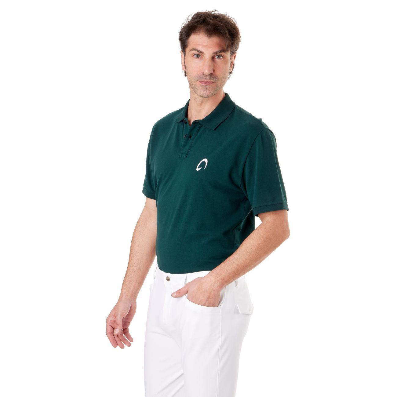 Polo Uomo Piquet Mascheroni POLOU0025 VERDE SCURO MASCHERONI SELLERIA 