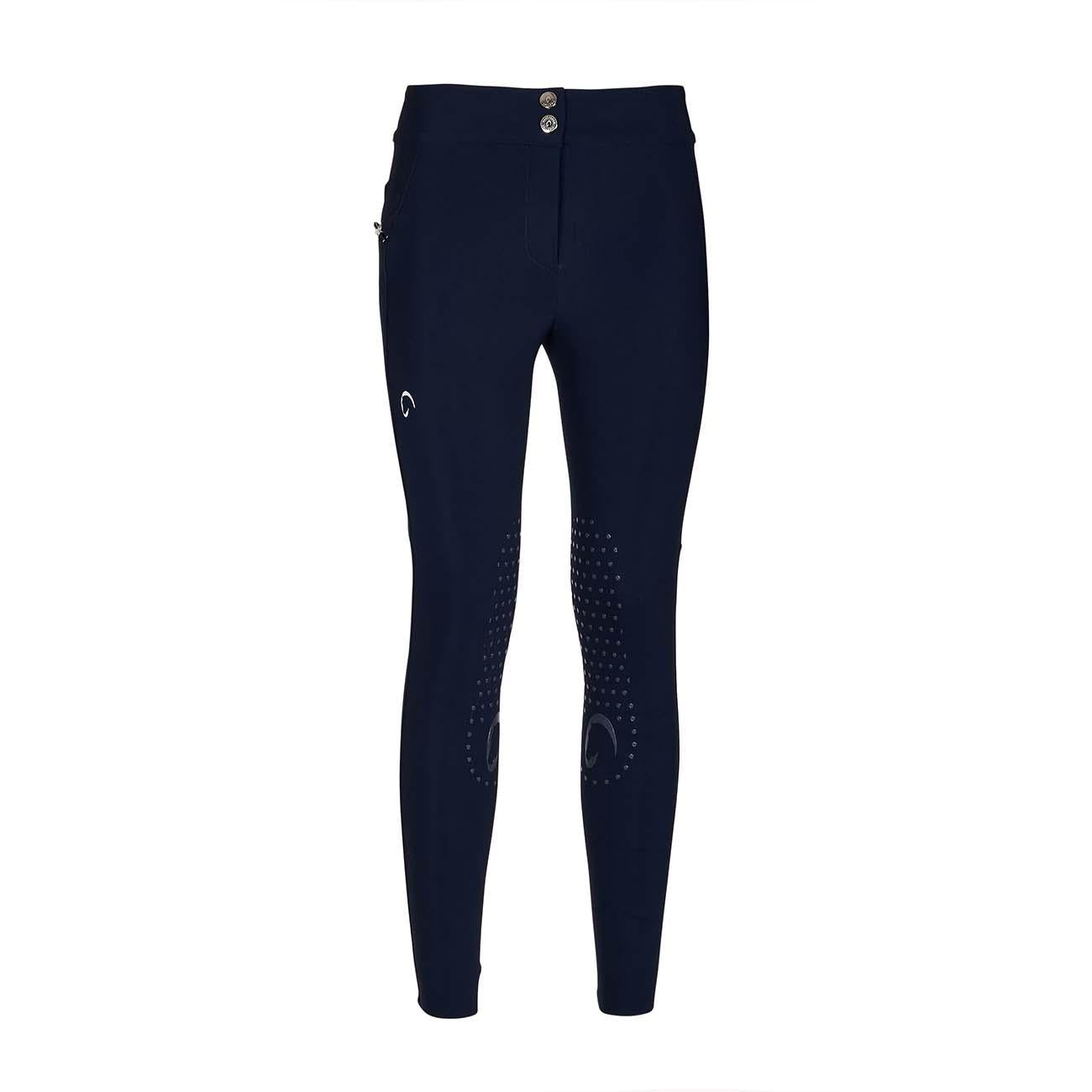 PANTALONE DA EQUITAZIONE DONNA VITA ALTA CON GRIP 09MA-02VENEZIA 342BLU MASCHERONI SELLERIA