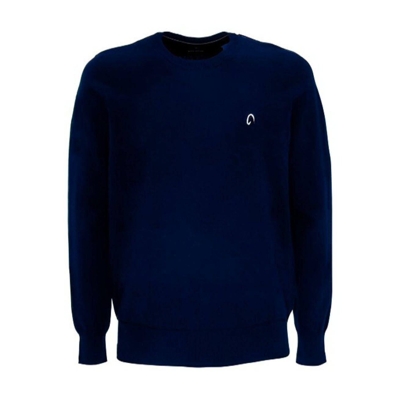 Pullover Girocollo Da Uomo Casual Mascheroni Blu MASCHERONI-NS901 NAVYBLUE MASCHERONI SELLERIA 