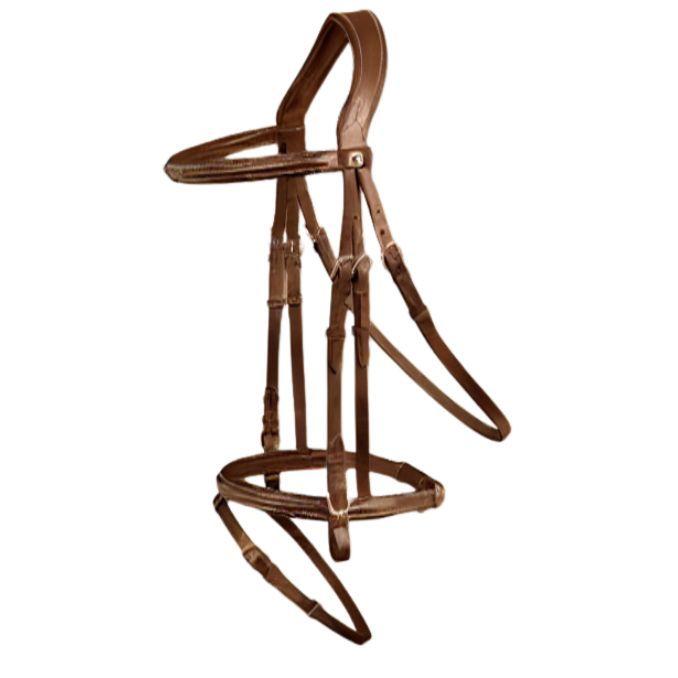 TESTIERA IN CUOIO X-LINE SANTANDER 09WL-95774 BROWN WALDHAUSEN 