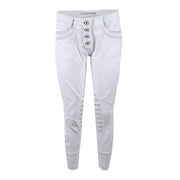 ANIMO Nascar Bianco Pantaloni Da Equitazione 10AMNASCAR BIANCO ANIMO 