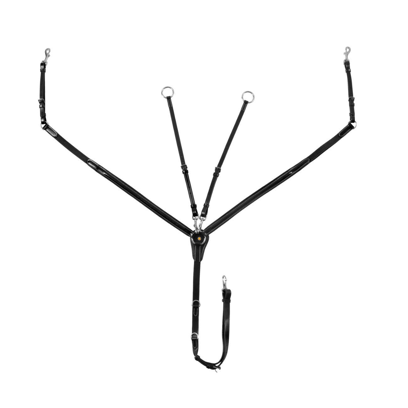 Pettorale Con Martingala Removibile E Inserti Elasticizzati Equestro Nero ETH02009 BLACK EQUESTRO 