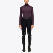 DOLCEVITA DONNA MEZZA ZIP MANICA LUNCA CAVALLERIA TOSCANA 29CT-POD307PA063 3A00DARK PURPLE CAVALLERIA TOSCANA