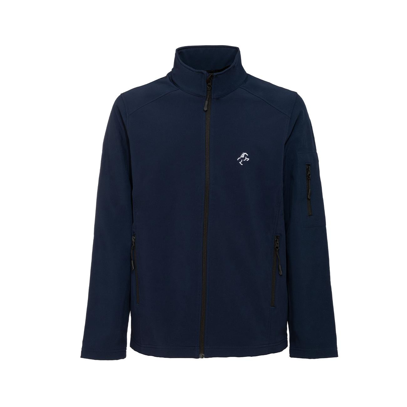 SOFTSHELL UOMO FULL ZIP 09EH-K401 BLUE NAVY EQUINE HORSE
