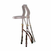 DY'ON HACKAMORE CHEEKPIECES D COLLECTION Marrone CAPEZZINI E CAPEZZE DY03D BROWN DY'ON 