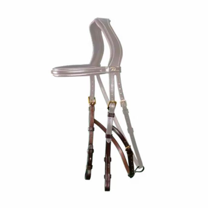 DY'ON HACKAMORE CHEEKPIECES D COLLECTION Marrone CAPEZZINI E CAPEZZE DY03D BROWN DY'ON 