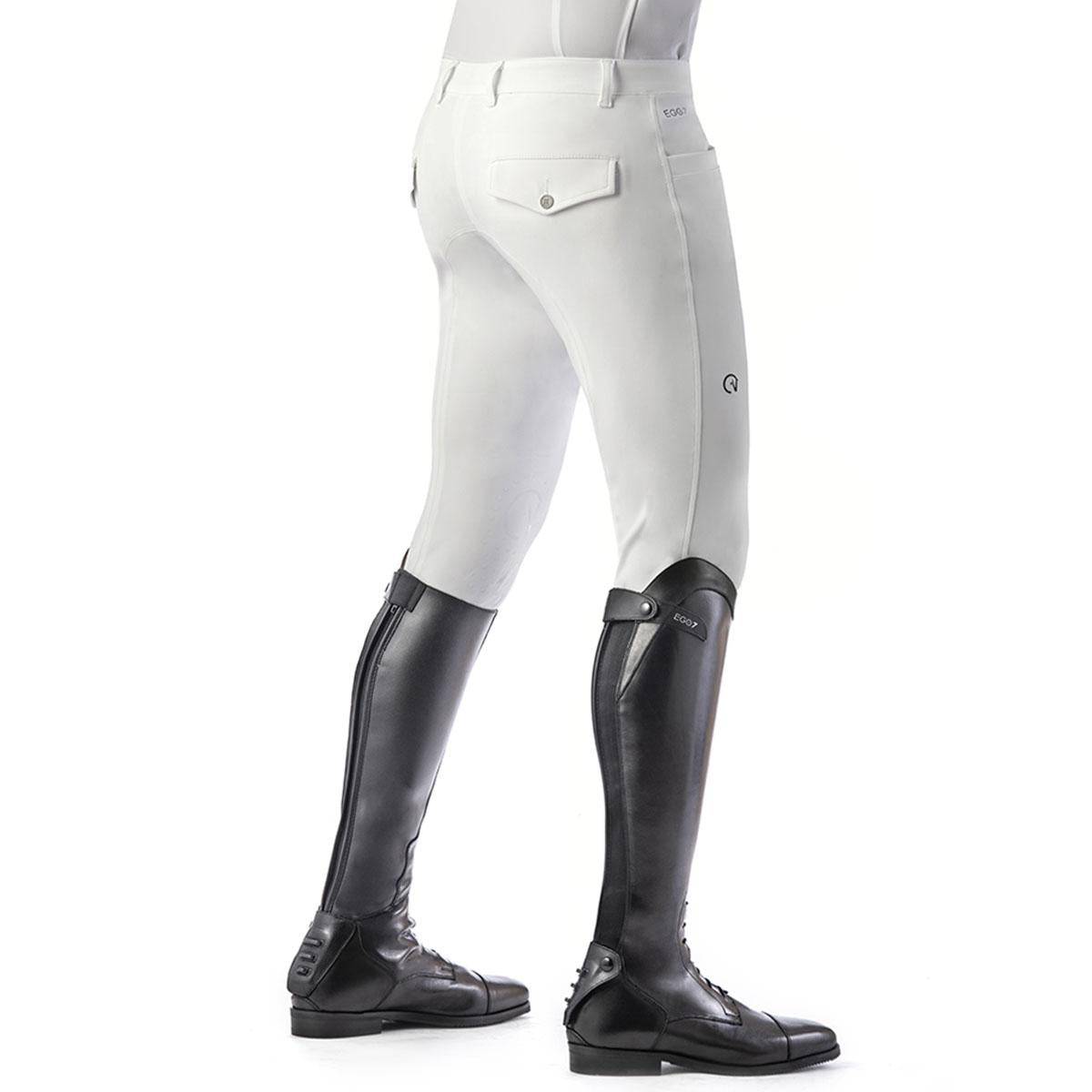 PANTALONE DA EQUITAZIONE UOMO CON GRIP MOD.EJ 09EGO-EJ-JUMPING-MAN BIANCO EGO7