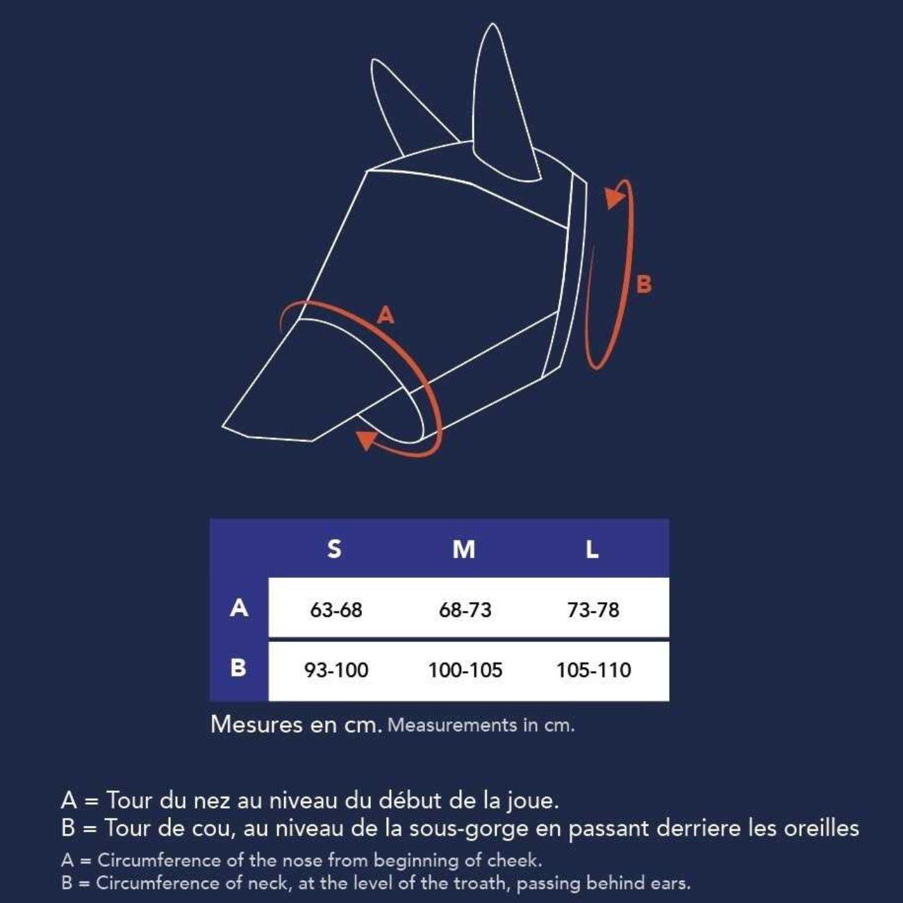 Maschera Antimosche Con Protezione UV Equitheme 306037 BLACK EQUITHEME 