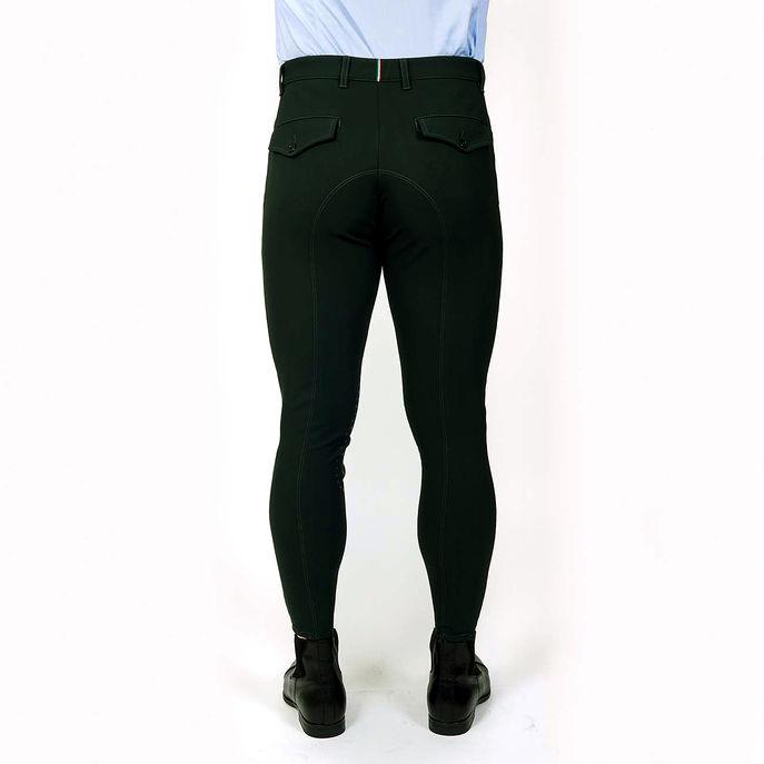 Pantalone Da Equitazione Da Uomo Half Grip Roma Mascheroni Verde 09MA-04ROMA 313VERDONE MASCHERONI SELLERIA 