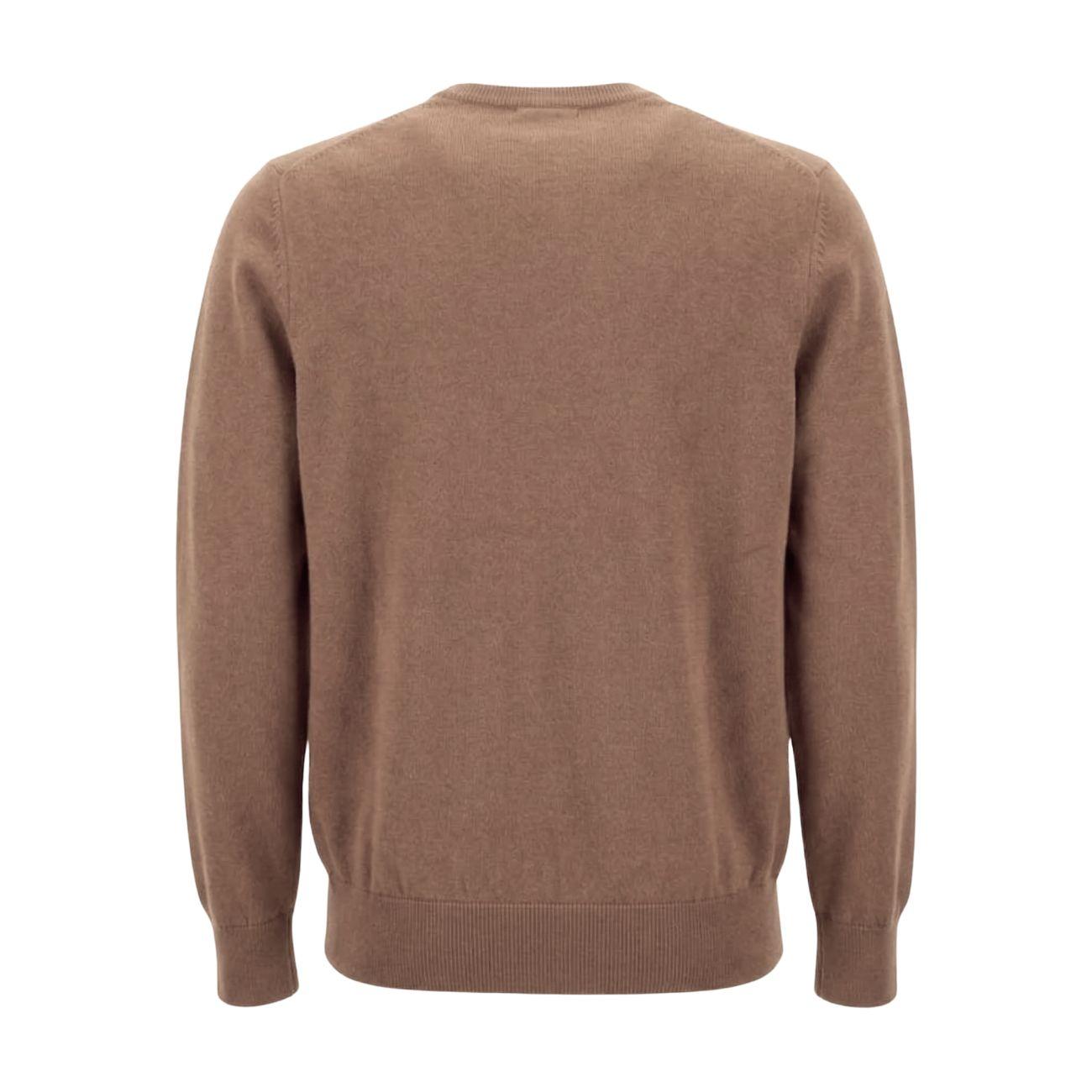 Pullover Girocollo Da Uomo Casual Mascheroni Marrone MASCHERONI-NS901 GRIZZLYBROWN MASCHERONI SELLERIA 