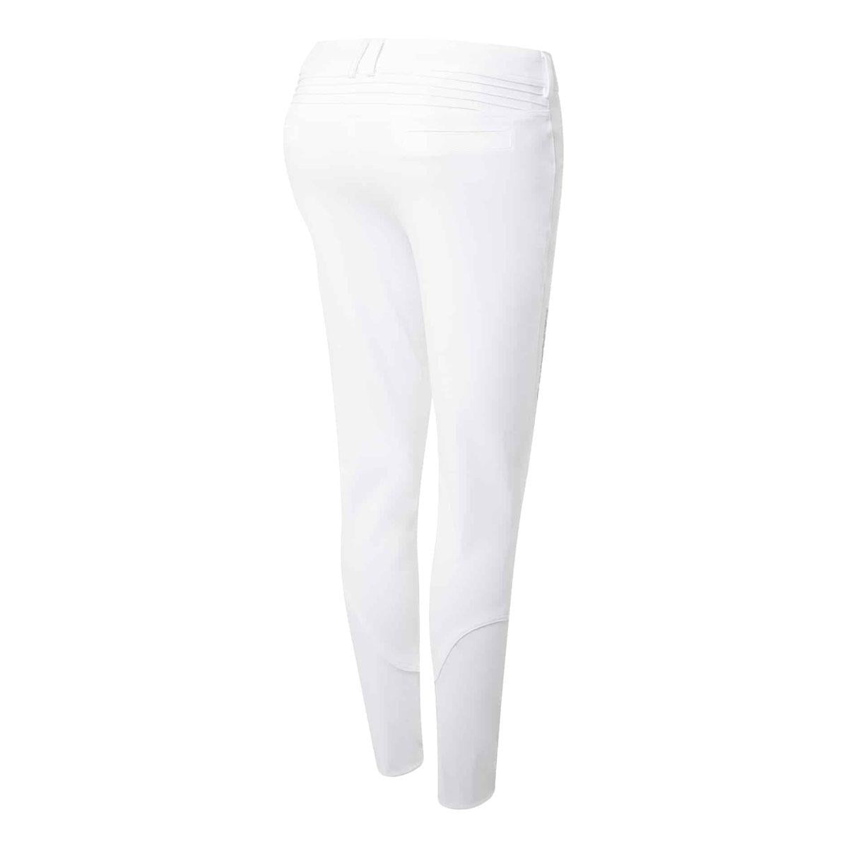 Pantalone Da Equitazione Da Donna Diane Samshield Bianco 29SS-DIANEMETALDOTS WHITE TONE ON TONE SAMSHIELD 
