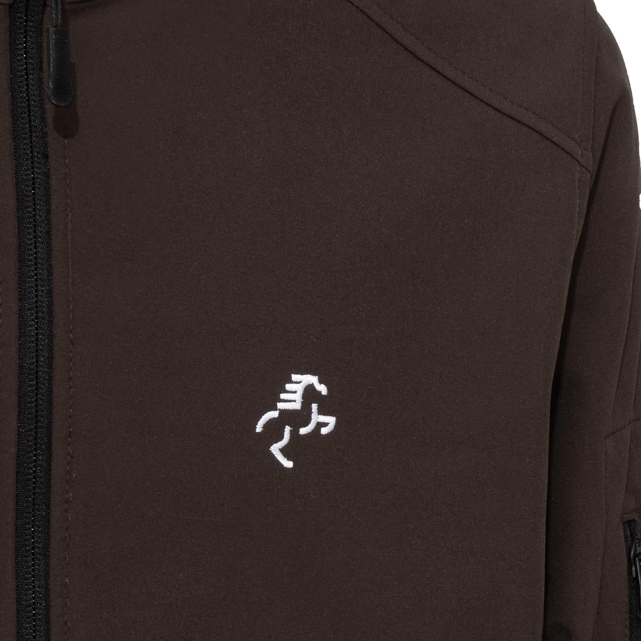 SOFTSHELL UOMO FULL ZIP 09EH-K401 MARRONE EQUINE HORSE 