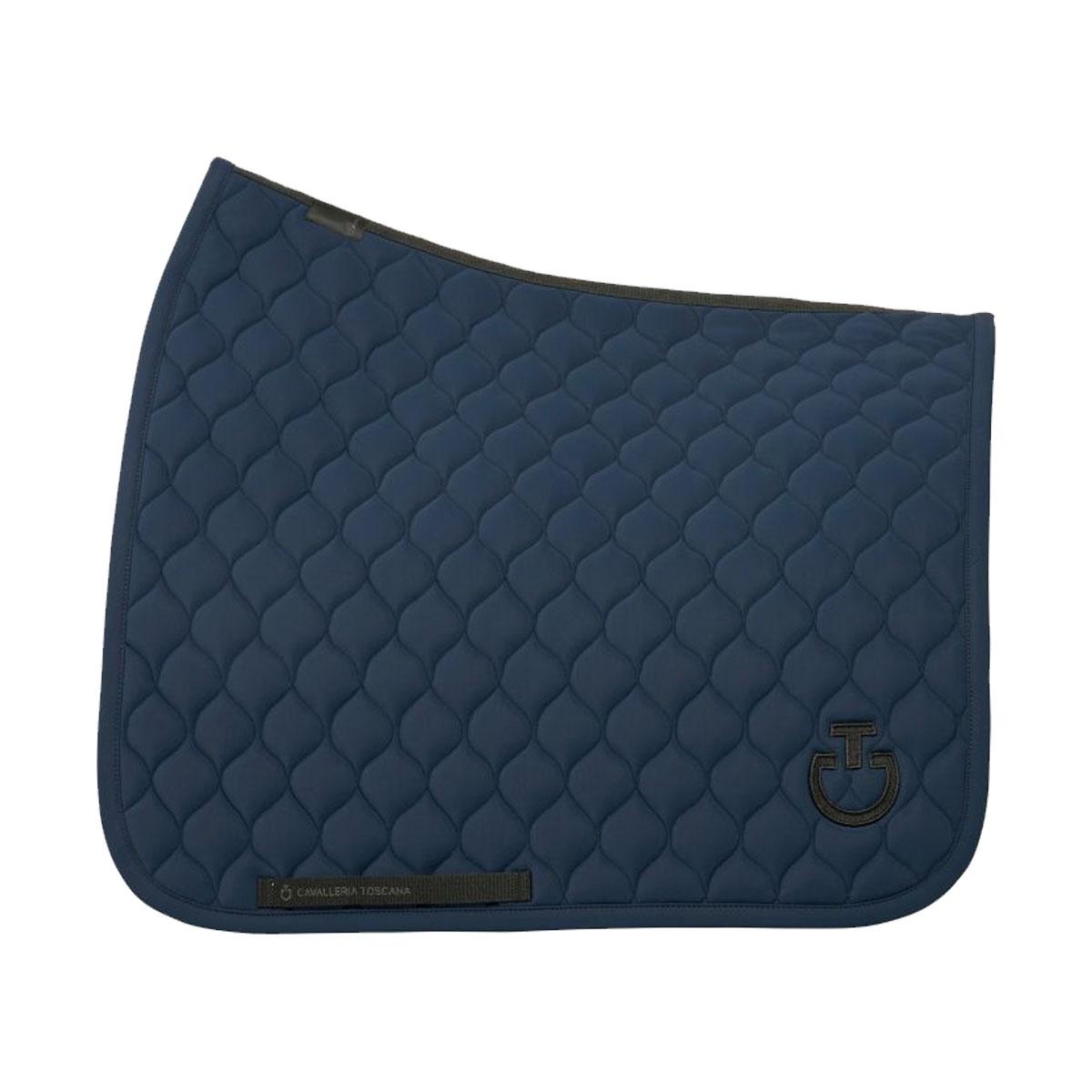 SOTTOSELLA DA DRESSAGE CON TRAPUNTATURA A ROMBI CAVALLERIA TOSCANA 28CT-SOT054JE002+CUF043JE010 7901NAVY CAVALLERIA TOSCANA