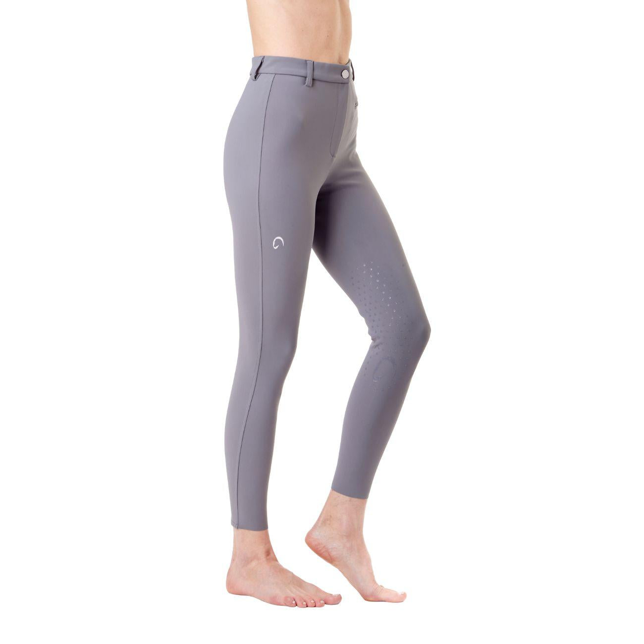 Pantalone Da Equitazione Da Donna Half Grip Parigi Mascheroni Grigio 09MA-05PARIGI 360GREY MASCHERONI SELLERIA 