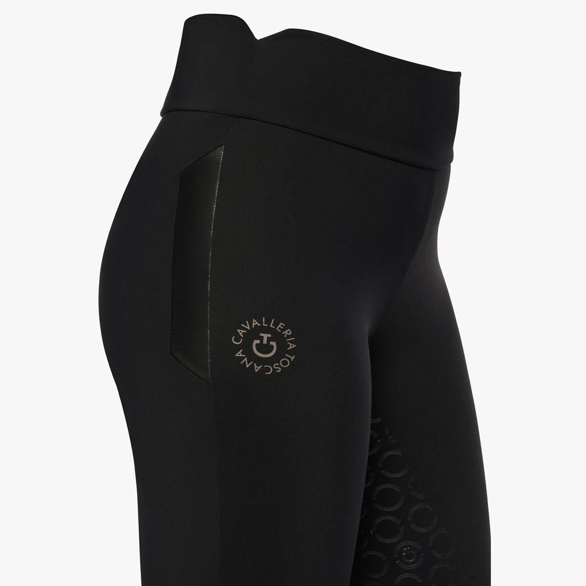 LEGGINGS DONNA JERSEY FULL GRIP CAVALLERIA TOSCANA 29CT-PAD183JE115 9999BLACK CAVALLERIA TOSCANA 