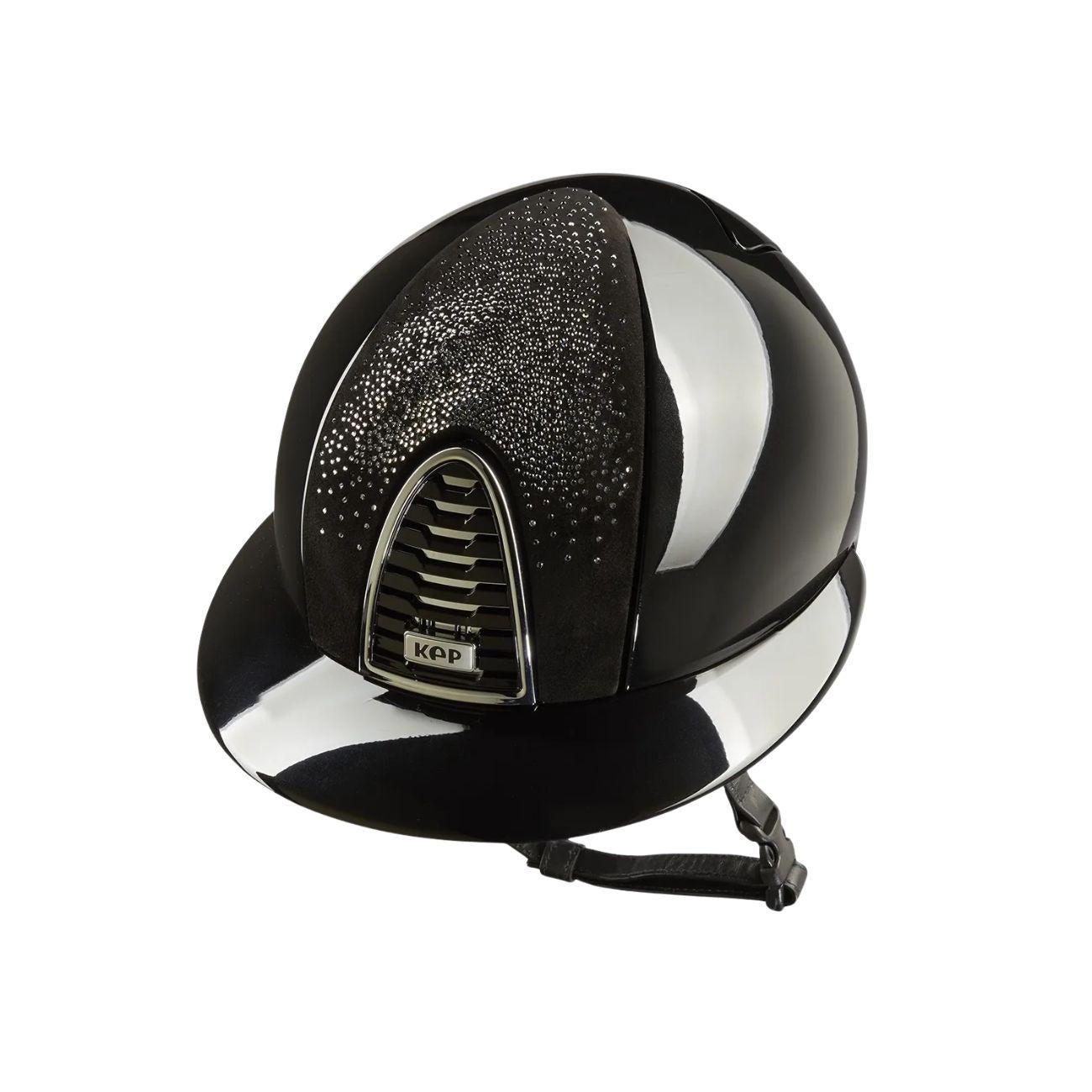 Kep Italia Cromo 2.0 Polish Cap with Black/Silver Nebula Insert and Black Polo Visor