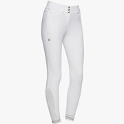 PANTALONI DA EQUITAZIONE DONNA FULL GRIP VITA ALTA CAVALLERIA TOSCANA 29CT-PAD157JE010 0001WHITE CAVALLERIA TOSCANA