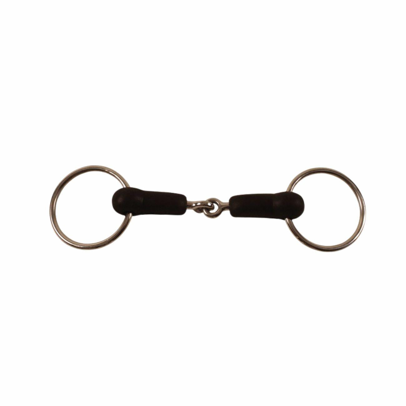 Filetto Ad Anelli Spezzato In Due Ricoperto In Gomma Amahorse 09UMMO00068 INOX AMAHORSE 