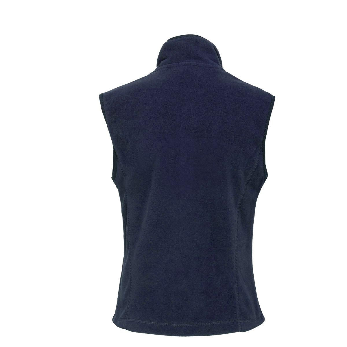 GILET IN MICROPILE DONNA FULL ZIP 09EH-906 BLUE NAVY EQUINE HORSE 