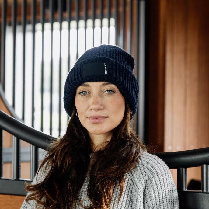 Cappello Beanie Rubber Logo Kentucky Blu 42716 03NAVY KENTUCKY 