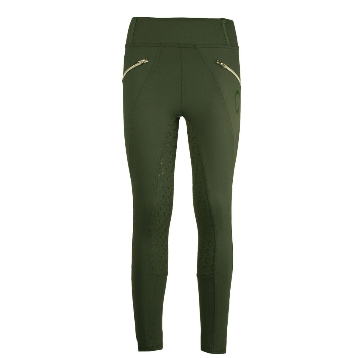 Leggings Donna Full Grip Con Tasche Mascheroni Verde 29MA-LEGGINGSMASK VERDE MASCHERONI SELLERIA 