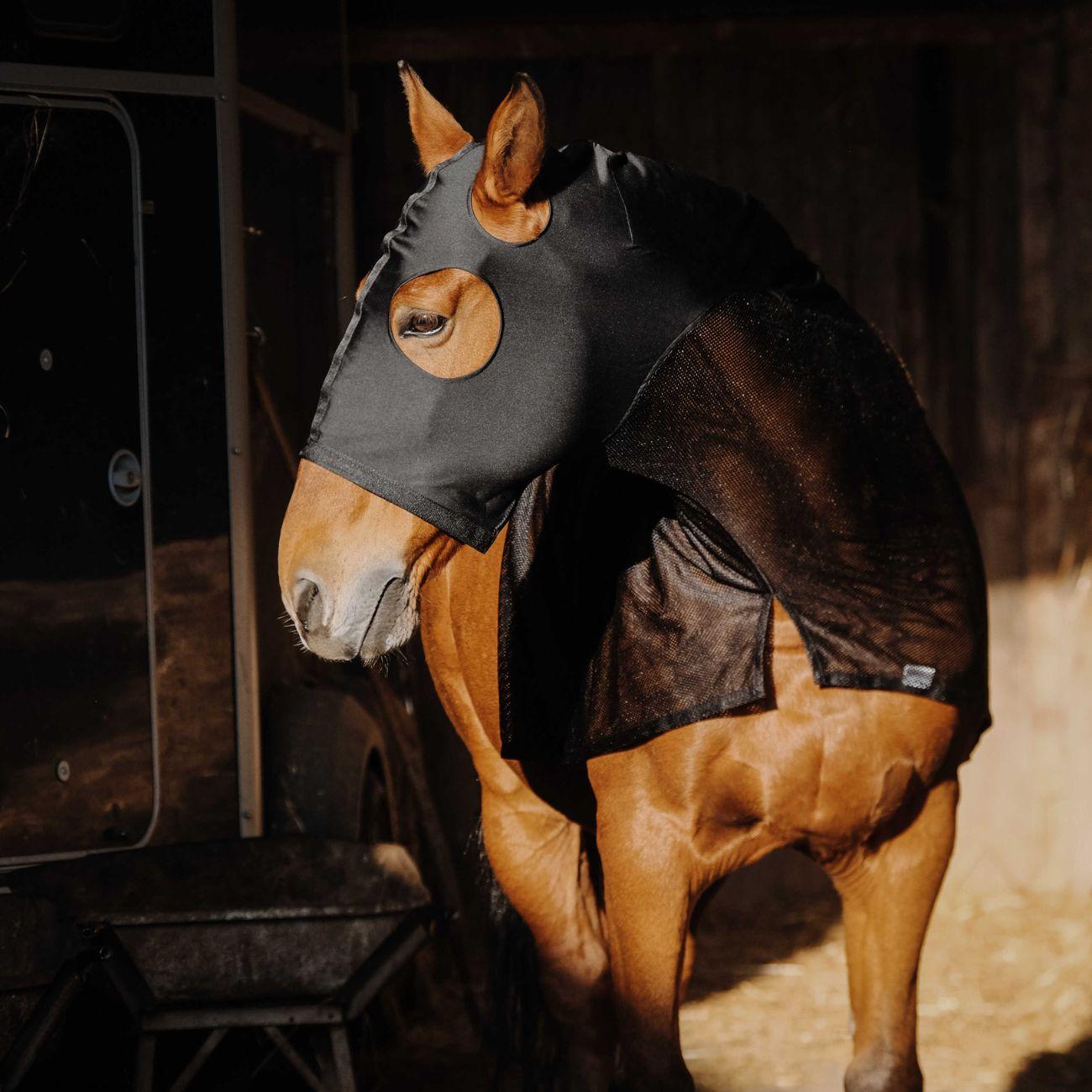 Protezione Per Collo In Lycra/Mesh Equitheme 400412 BLACK EQUITHEME 