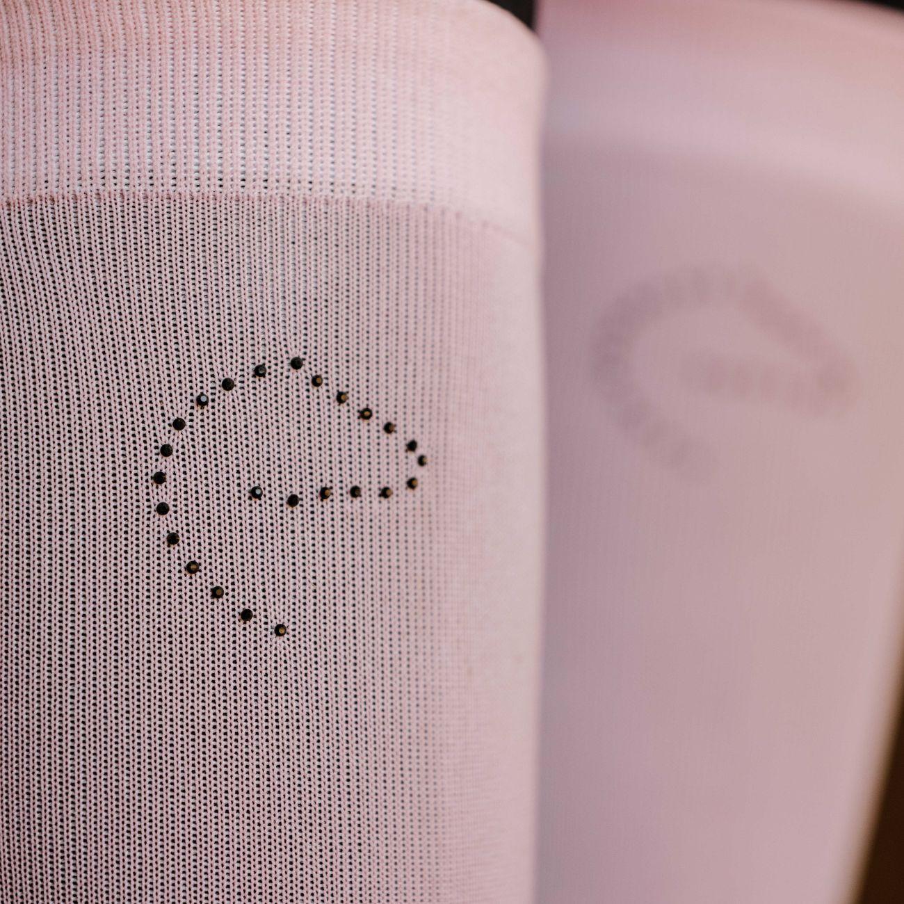 Calze Bicolor Con Logo Equitheme Rosa/Grigio 9864 PINK/ANTRACITE EQUITHEME 